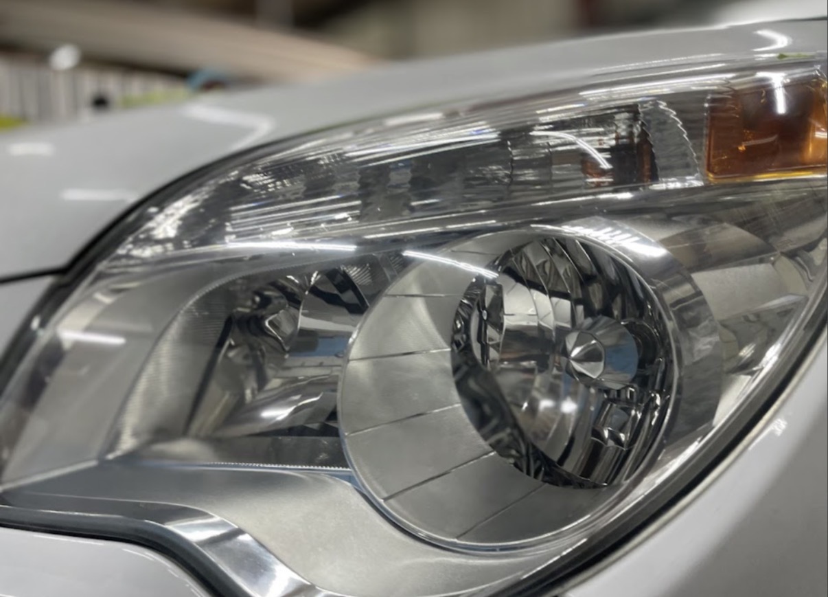 Restored headlight — crystal clear lens
