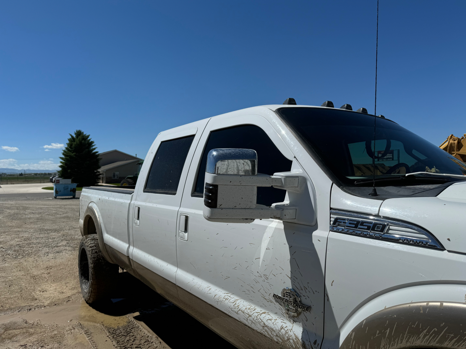 Ford F-350 Super Duty with freshly tinted windows