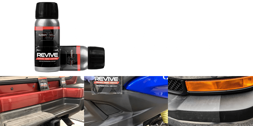 System X Revive ceramic nano coating for trim and plastics